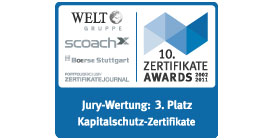 2011 ZertifikateAwards 3rd place: Capital Protection Certificates